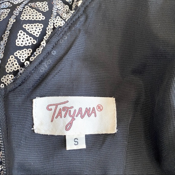 Tatyana Silver Sequin Sleeveless Lined Dress - Picture 13 of 13